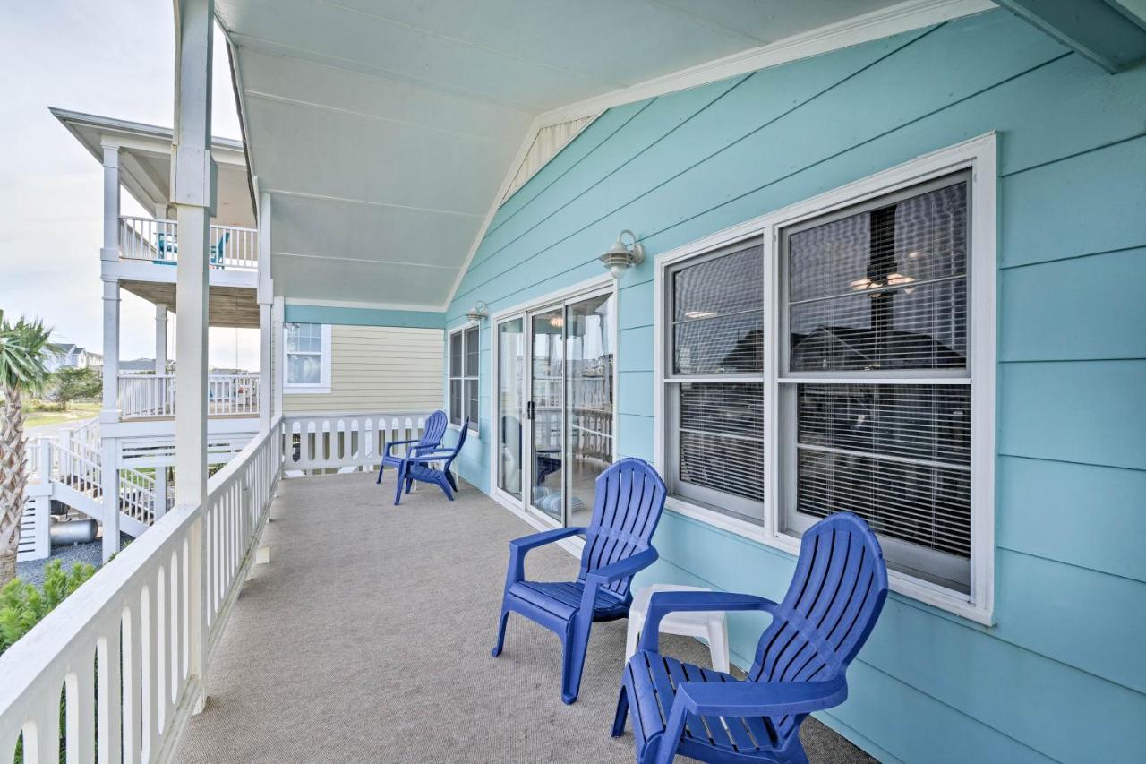 Pet-Friendly Second Row House Steps To Beach! Holden Beach Exterior foto