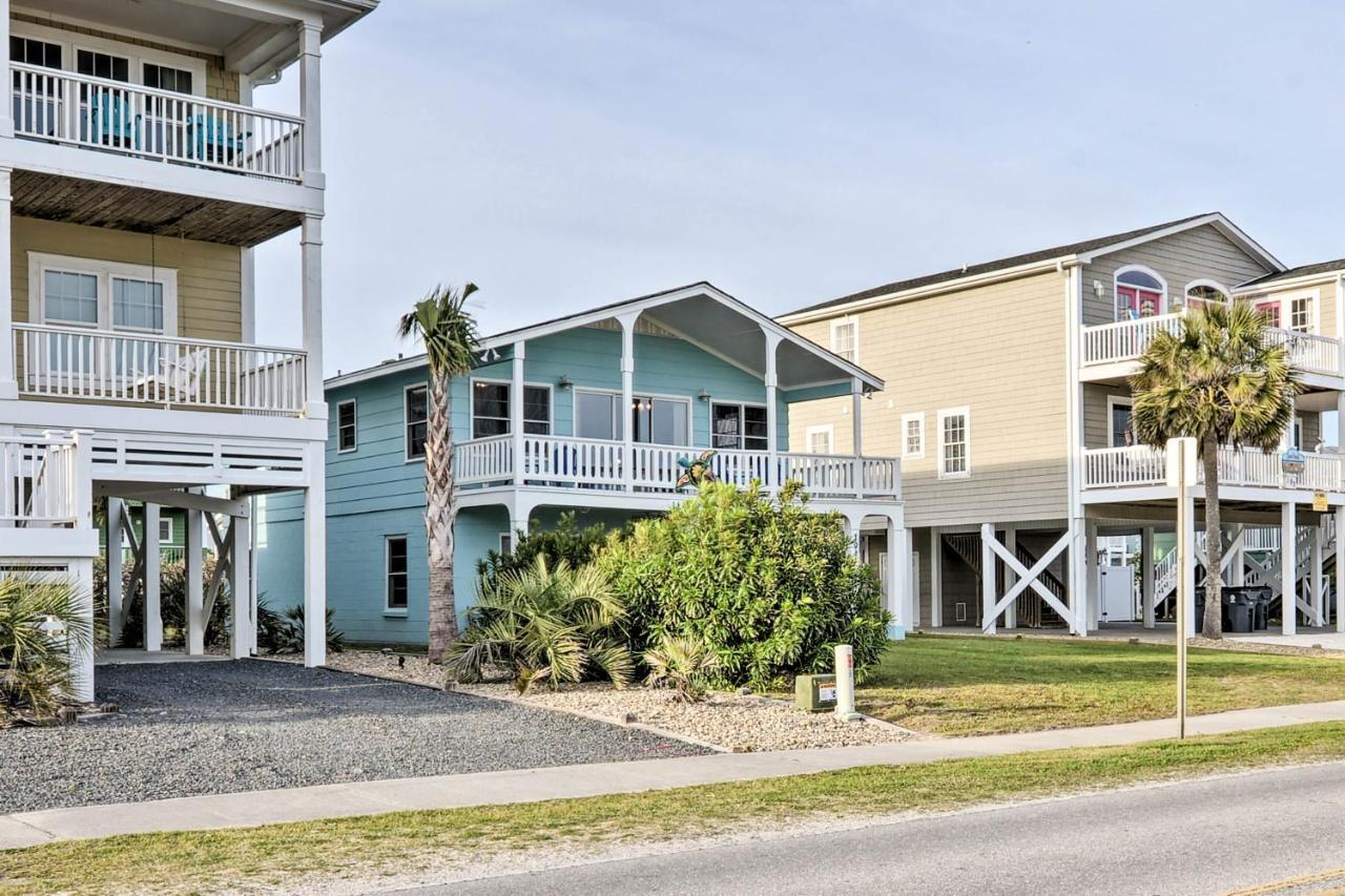Pet-Friendly Second Row House Steps To Beach! Holden Beach Exterior foto